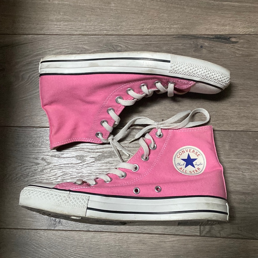 Pink High Top Converse